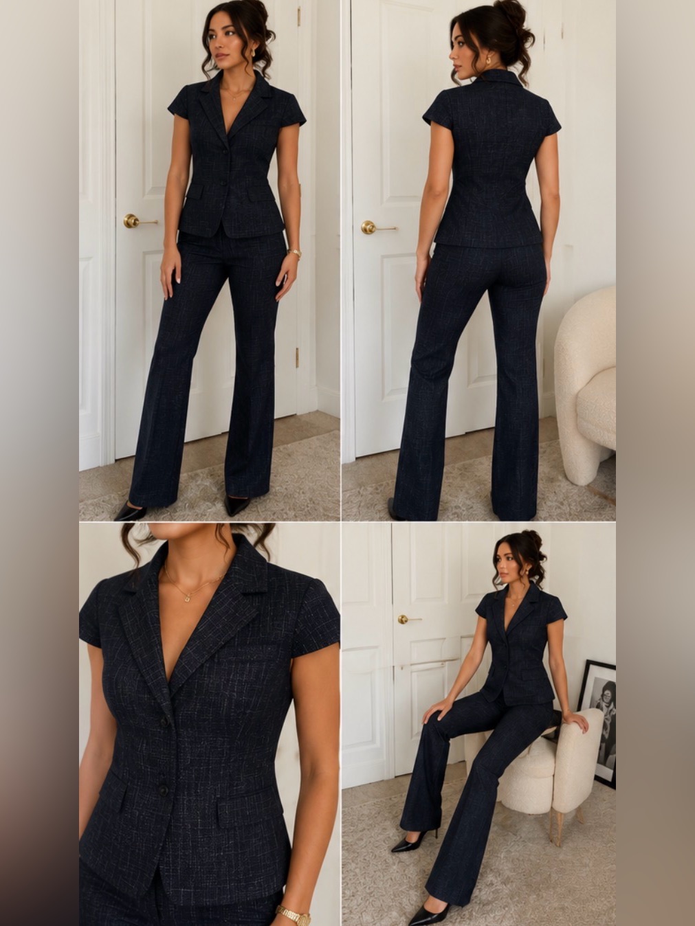 The Limited Women's Dark Navy Pantsuit